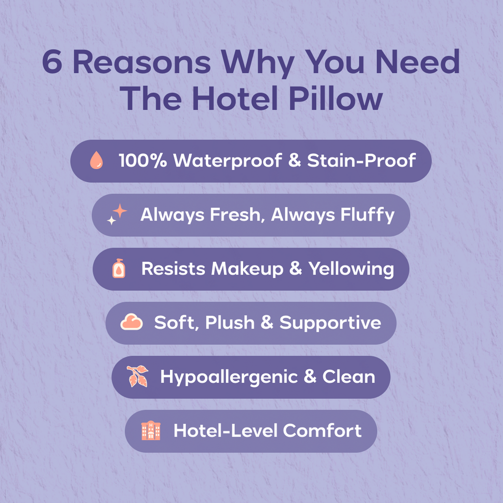 Waterproof & Stain-Resistant Hotel Pillow