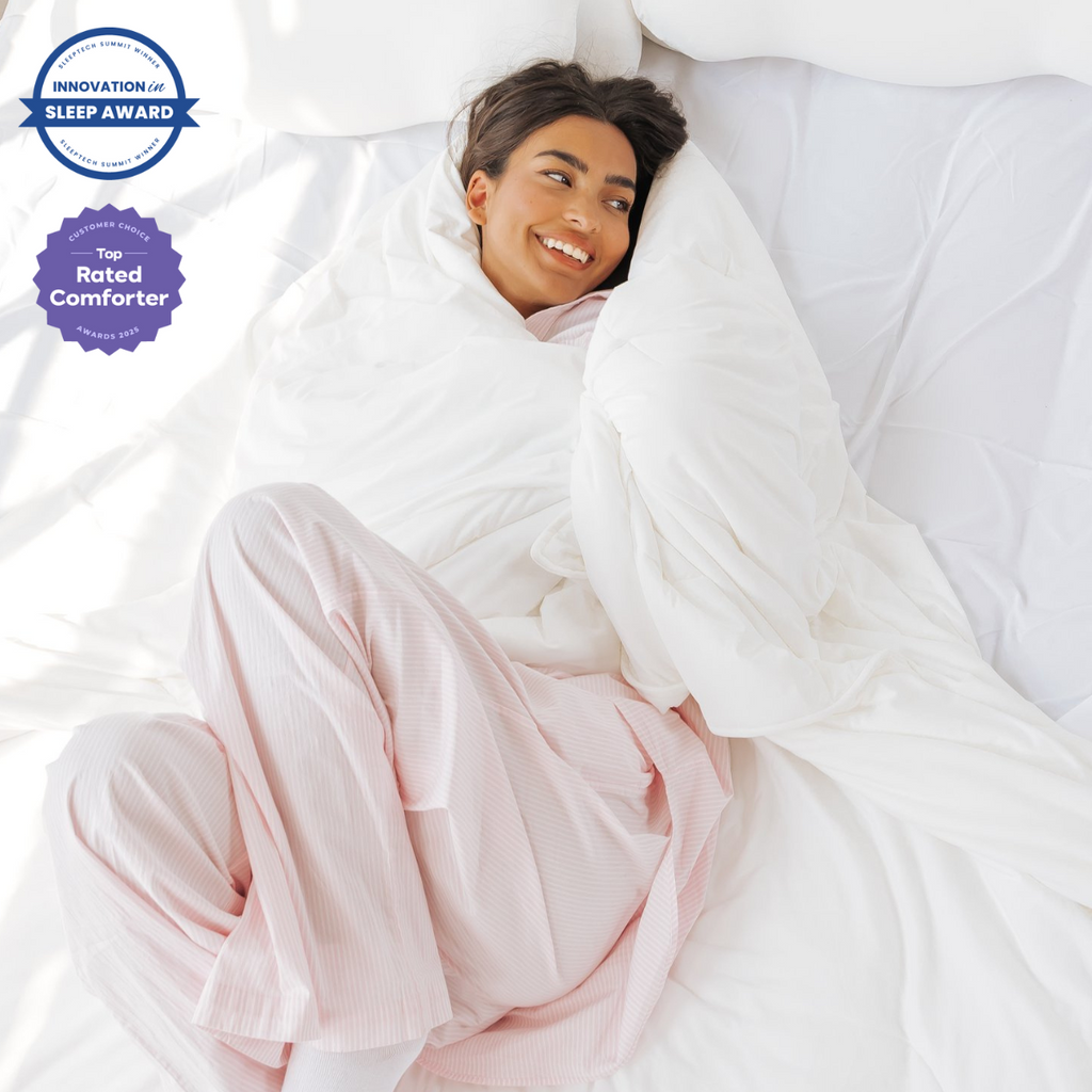 CloudCool™ Cooling Comforter + 2 CloudAlign Pillows + Weighted Eye Mask