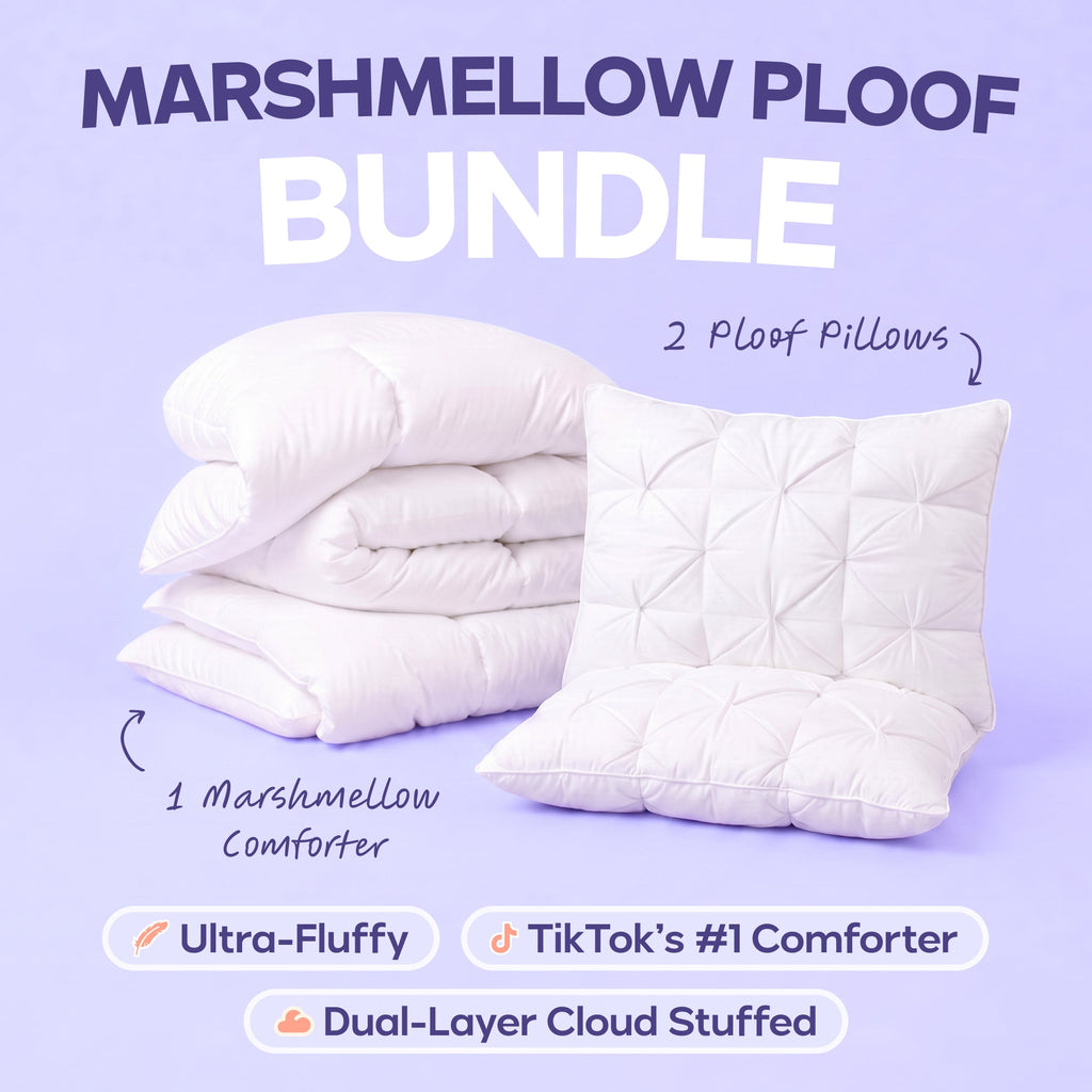 MarshMellow Comforter + 2 Ploof Pillows